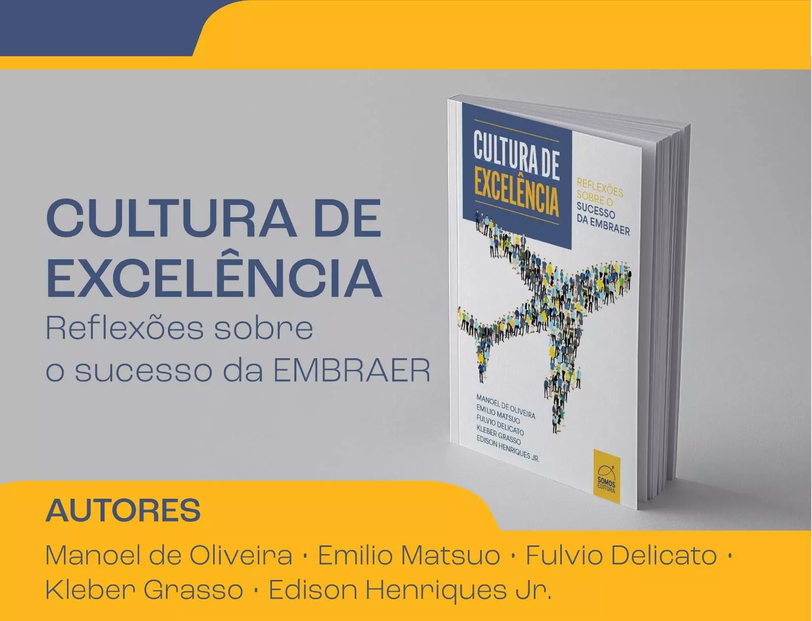 Banner com a chamada para o livro Cultura de Excelência