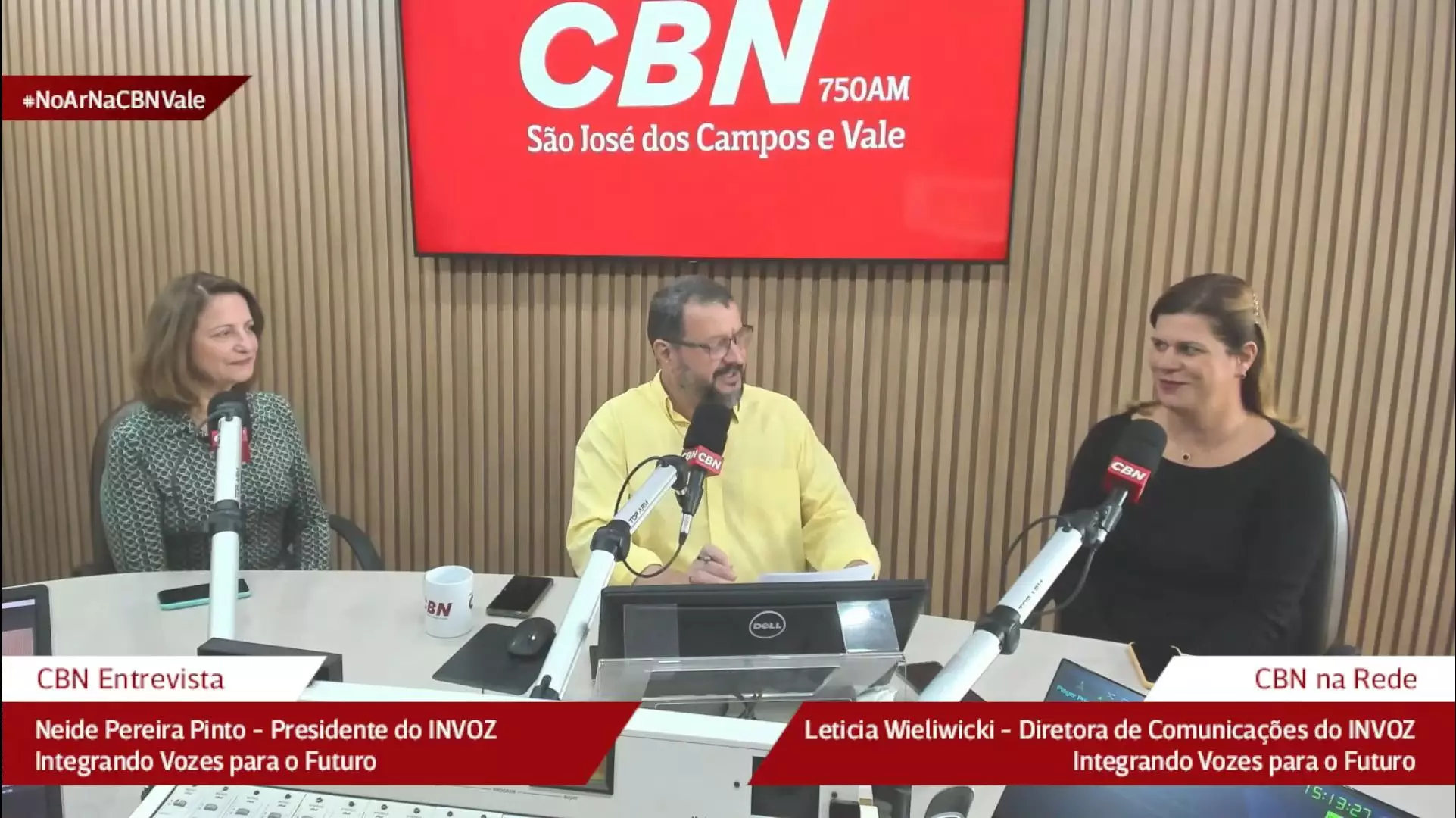 Neide Pereira Pinto e Letícia Wieliwicki dão entrevista para a CBN sobre o congresso Invoz.